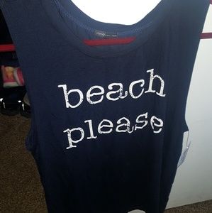 Sassy beach tank top